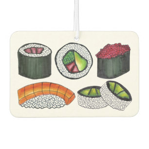Désodorisant Pour Voiture Thon Roll Thon Roll Japonais Aliments Rolls Foodie