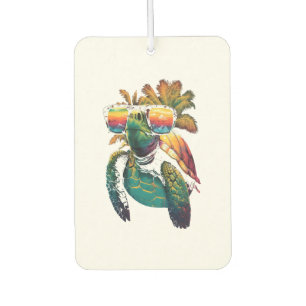 Désodorisant Pour Voiture Tortue Tortues de mer hawaïennes Hawaï Plage Palmi