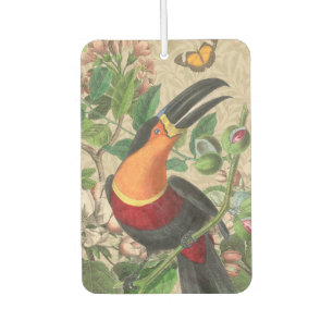 Désodorisant Pour Voiture Toucan Jungle Tropical Bird Belle antique