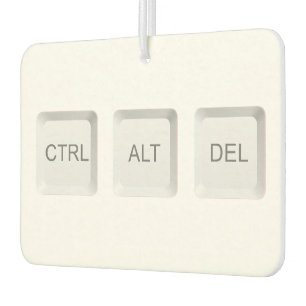 Désodorisant Pour Voiture Touches CTRL ALT DEL de SlipperyJoe trois touches