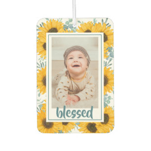 Désodorisant Pour Voiture Tournesol Blessé Famille Enfants Photo