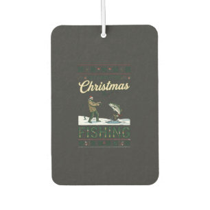 Désodorisant Pour Voiture Tout ce que Noël veut c'est pêcher pêcheur poisson