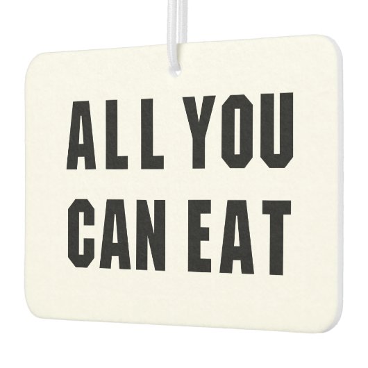 DÉSODORISANT POUR VOITURE TOUT CE QUE VOUS POUVEZ MANGER (Gauche)