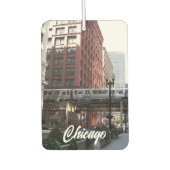 Désodorisant Pour Voiture Train à boucle élevé de Chicago (Devant)