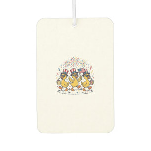 Désodorisant Pour Voiture Trio de canards patriotiques Chemise vintage 4 jui