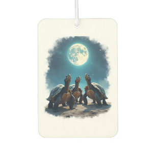 Désodorisant Pour Voiture Trois tortues hurlent à la lune Montagne faunique