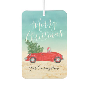 Désodorisant Pour Voiture Tropical Red Car Merry Christmas Business Promo
