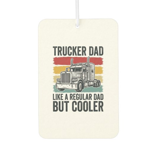 Désodorisant Pour Voiture Trucker Dad Like a Regular Dad But Cooler Shirt_1 (Devant)