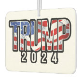 Désodorisant Pour Voiture Trump 2024 - Drapeau de la vague (Gauche)