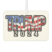 Désodorisant Pour Voiture Trump 2024 - Drapeau de la vague (Devant)