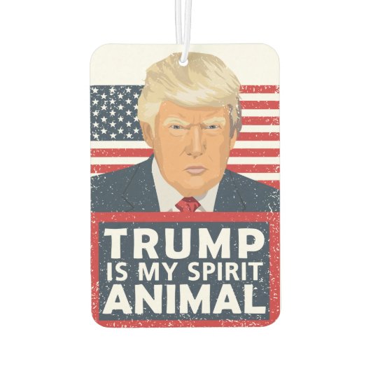 Désodorisant Pour Voiture Trump est mon esprit animal drôle (Dos)