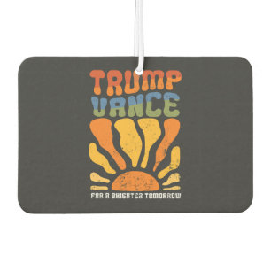 Désodorisant Pour Voiture Trump Vance pour un avenir meilleur Retro Boho