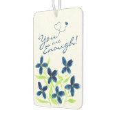 Désodorisant Pour Voiture Tu En Es Assez ! Affirmations de fleurs d'aquarell (Gauche)