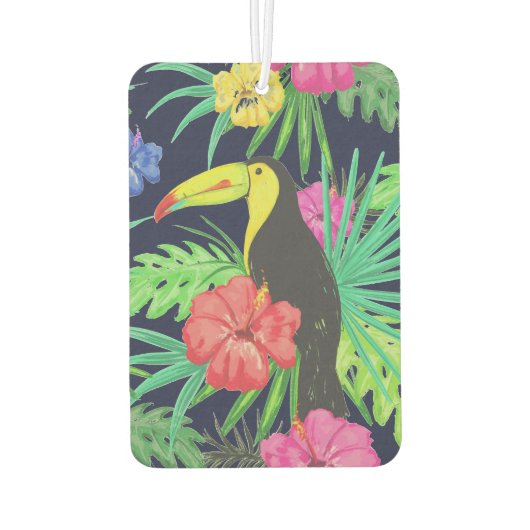 Désodorisant Pour Voiture Tucan tropical et forêt tropicale Feuille (Dos)