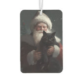 Désodorisant Pour Voiture Tuxedo Chat avec Noël Festif du Père Noël (Dos)