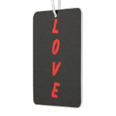 Désodorisant Pour Voiture Typographie verticale LOVE (Gauche)