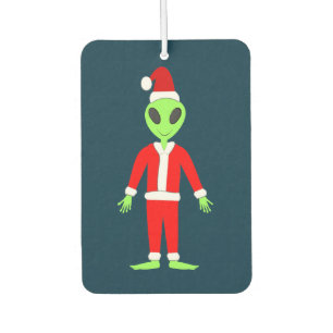 Désodorisant Pour Voiture UFO Ho Ho Père alien de Noël