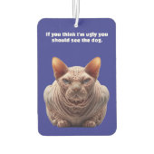 Désodorisant Pour Voiture Ugly Cat (Dos)