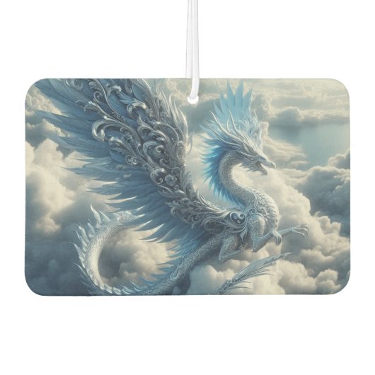 Désodorisant Pour Voiture Un dragon superbe entouré de nuages (Devant)
