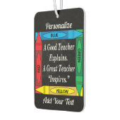 Désodorisant Pour Voiture Un grand enseignant inspire | pour les enseignants (Gauche)