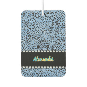 Désodorisant Pour Voiture Un Jaguar plein de vie, décoré d'un poster de anim