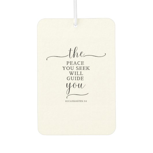 Désodorisant Pour Voiture Un nouveau véhicule à message pacifique (Devant)