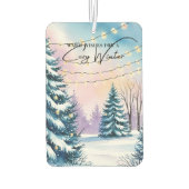 Désodorisant Pour Voiture Une scène d'hiver cosy (Dos)