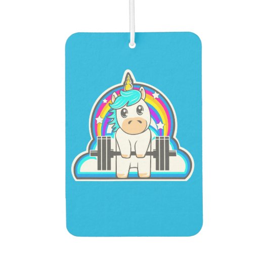 Désodorisant Pour Voiture Unicorne fitness (Devant)