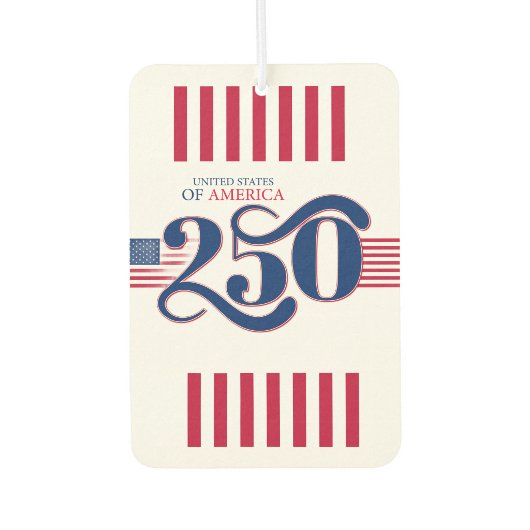 Désodorisant Pour Voiture USA 250th Anniversary 