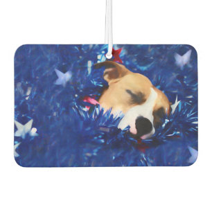Désodorisant Pour Voiture USA Patriotique Chien American Pit Bull Terrier