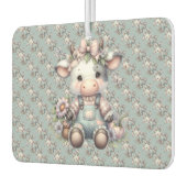 Désodorisant Pour Voiture Vache Bébé mignonne Pastel dans les salons avec fl (Gauche)