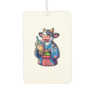 Désodorisant Pour Voiture Vache Bubble Thé Japonais Kimono _2
