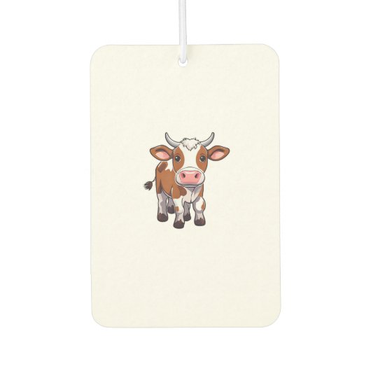Désodorisant Pour Voiture Vache charmante au dessin (Devant)