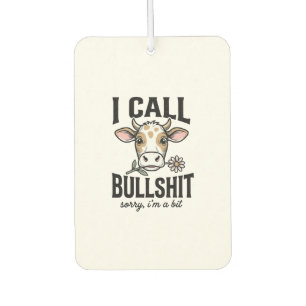 Désodorisant Pour Voiture Vache drôle que j'appelle Design de T-shirt vintag
