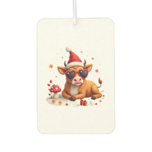 Désodorisant Pour Voiture Vache Highland d'automne Citrouille Noël Filles En