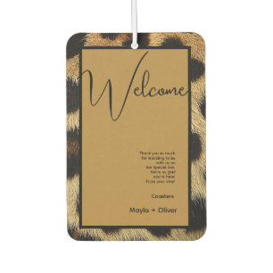 Désodorisant Pour Voiture Vache Taches Noires et Blanches Fourrure