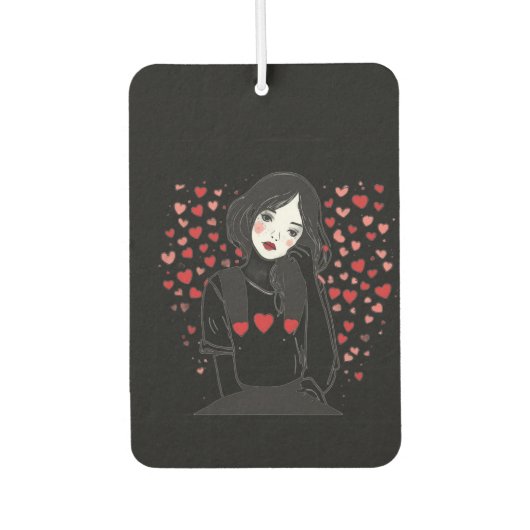 Désodorisant Pour Voiture valentines day (Devant)