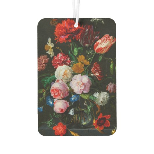 Désodorisant Pour Voiture Vase de verre avec des fleurs (Dos)