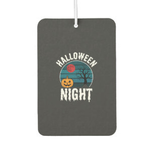 Désodorisant Pour Voiture Vecteur d'arbre de citrouille de nuit d'Halloween
