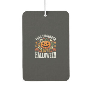 Désodorisant Pour Voiture Vecteur de citrouille d'ingénieur d'Halloween