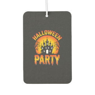 Désodorisant Pour Voiture Vecteur de fête de maison hantée Halloween