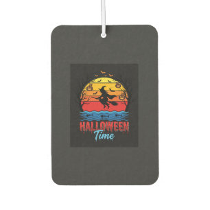 Désodorisant Pour Voiture Vecteur de sorcière de coucher de soleil d'Hallowe