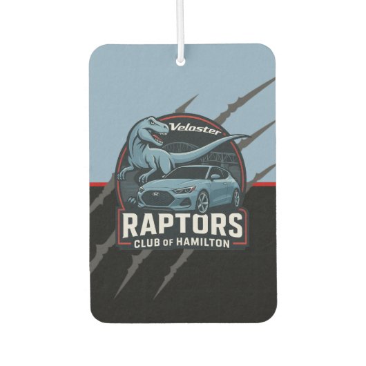Désodorisant Pour Voiture Veloster Raptors Car Freshener (Devant)