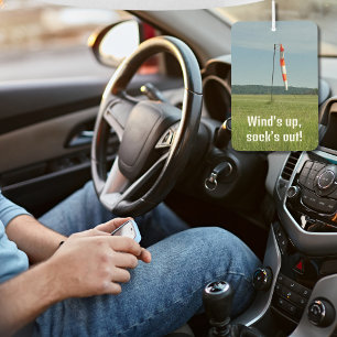 Désodorisant Pour Voiture Vent levé, chaussette dehors, Photo, Drôle, Aviati