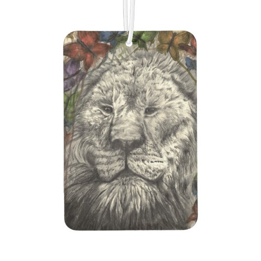 Désodorisant Pour Voiture Vent Sous Mes Ailes Lion Art Air Freshener (Dos)