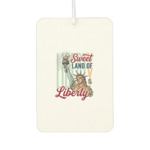 Désodorisant Pour Voiture Vêtement Patriotique Vintage Douce Terre de Libert