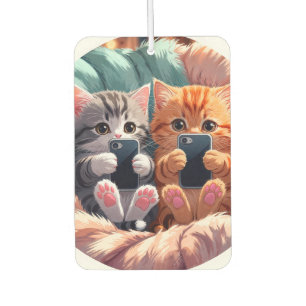 Désodorisant Pour Voiture Vibrations Positives – Chatons Fluffy Prenant des