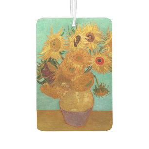 Désodorisant Pour Voiture Vincent Van Gogh Douze Tournesols Dans Un Vase