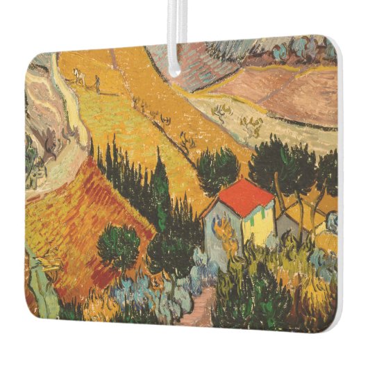 Désodorisant Pour Voiture Vincent van Gogh - Paysage, Maison et Plowman (Gauche)