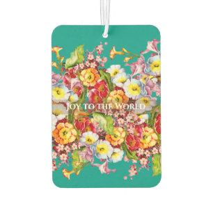 Désodorisant Pour Voiture Vintage Art Floral Motif Fleurs de printemps Primr
